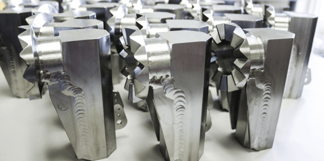 titanium components welded in vacuum chamber - welding services per aws d17.1
